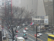 東京も雪が降っています