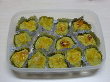 手作りのスイートポテトいただきました(≡^∇^≡)