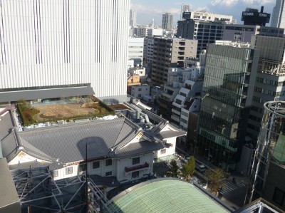 歌舞伎座の屋上庭園