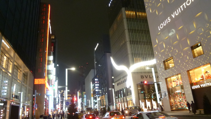 銀座のクリスマスイルミネーションが恒例になりつつある件