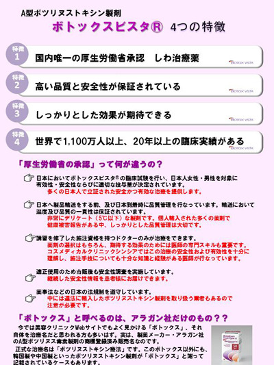 ボトックスビスタを選んで下さる方が予想以上に多くてびっくりしています。