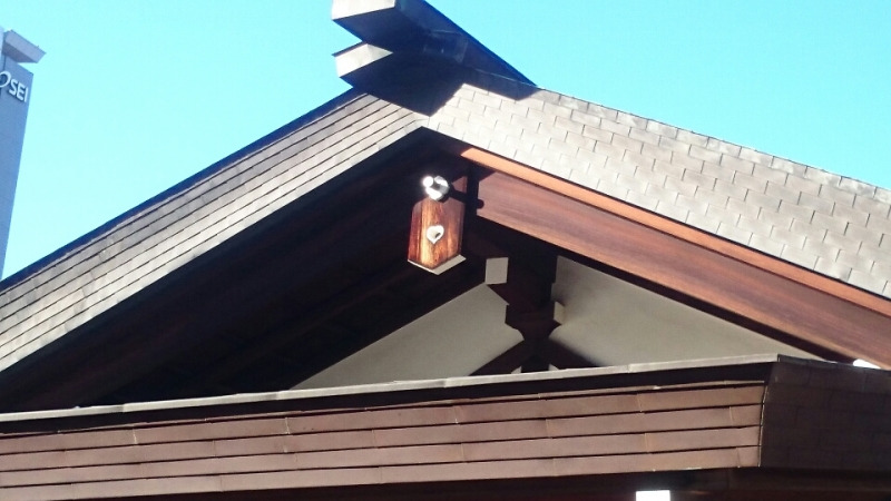 靖国神社にハートマーク