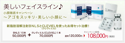 話題のBNLSとクレヴィエルの複合治療ですっきりと美顔に
