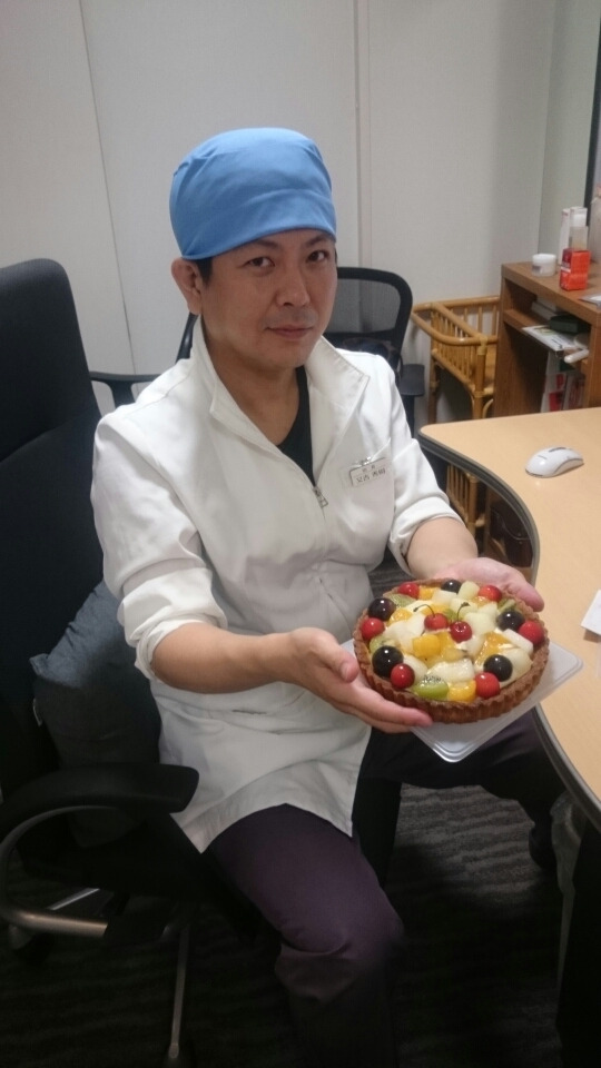 一ヶ月早い誕生日ケーキ