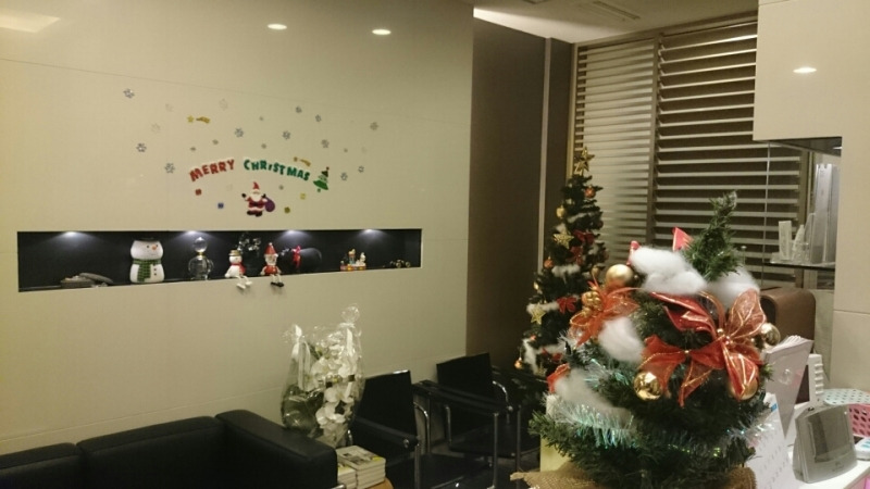 クリスマスデコレーションと乾燥