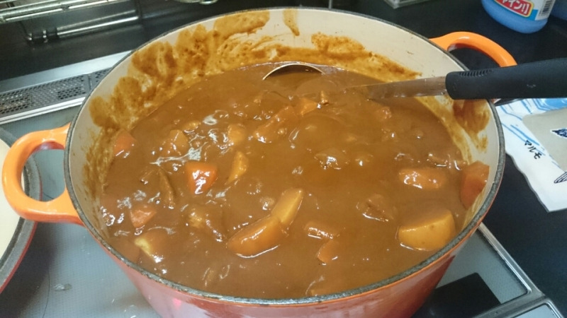 久しぶりにカレーをつくってみた