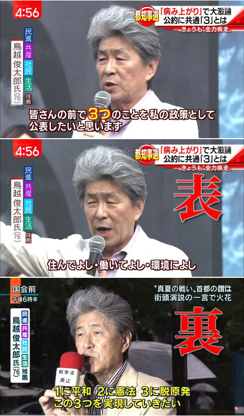 ７６歳　都政に興味がない人を担ぐ野党の意図とは