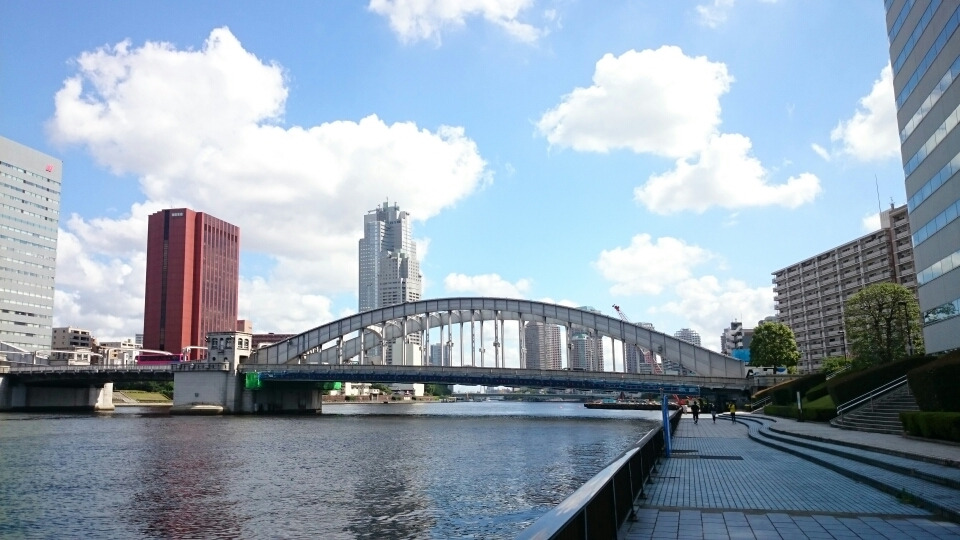 夏の通勤路