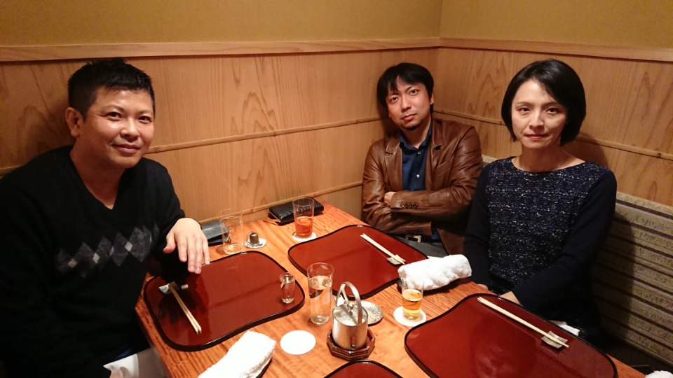 銀座の和食やさんで弟夫婦と