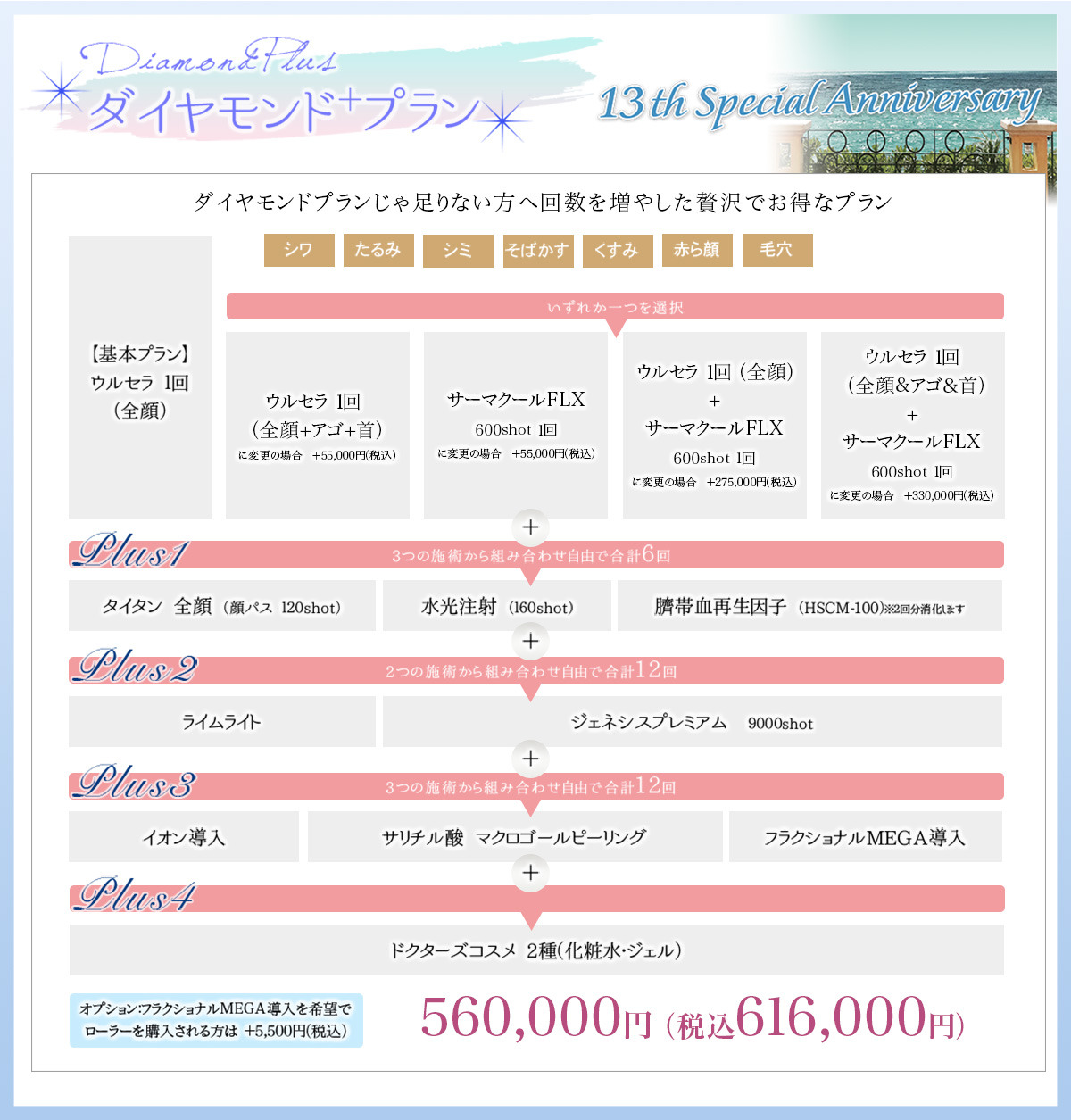 2021年夏（シンシア13周年）の美容皮膚科治療 とてもお得な福袋のご案内
