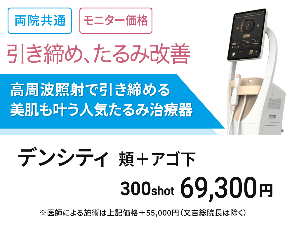 両院共通　高周波たるみ治療　デンシティ（DENSITY）　モニター